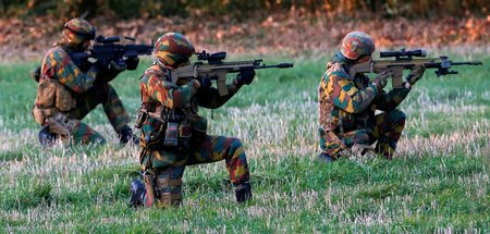 Auch die Spezialeinheiten der belgischen Armee werden mit Millio...