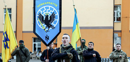 Kiews Klassenkrieger: Mitglieder des in die Nationalgarde eingeg...