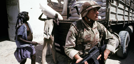 US-Soldat in Mogadischu, Somalia