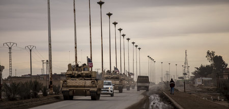 Nach dem IS-Angriff patrouillieren US-Soldaten in Hasaka (8. Feb...
