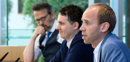 Die Vertreter der Ampelregierung (v.l.n.r.): Otto Fricke (FDP), ...