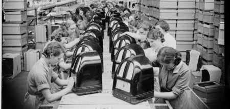 Massenproduktion in London, 1936