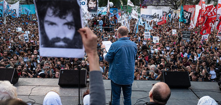 Kundgebung für Santiago Maldonado in Buenos Aires Kundgebung für Santiago Maldonado in Buenos Aires