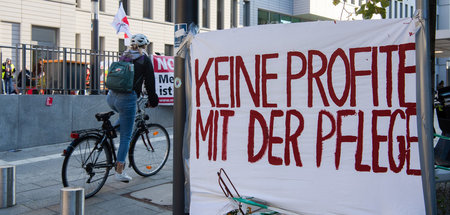 Streik von Beschäftigten in der Berliner Charité (September 2021...