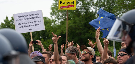 Protestdemo gegen einen Aufmarsch der Partei »Die Rechte« (20.7.... Protestdemo gegen einen Aufmarsch der Partei »Die Rechte« (20.7....