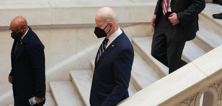 Am Ende begossener Pudel? US-Präsident Joseph Biden in Washingto...