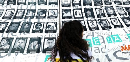 Aufklärung gefordert: Bilder von »Verschwundenen« (Bogota, 12.2....