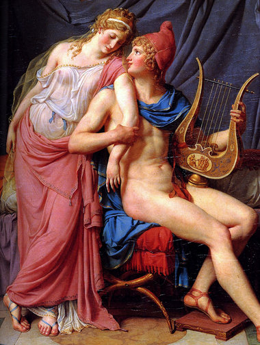 Helena und Paris, Gemälde von Jacques-Louis David, 1788