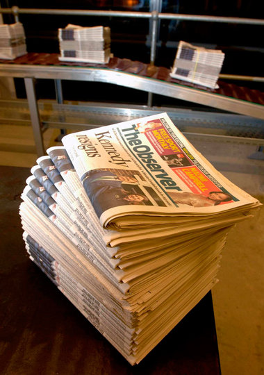 Hat schon viele Krisen überlebt: The Observer (erscheint seit 4....