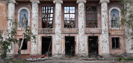 Hart umkämpft: Gebäude in der Donbass-Siedlung Toschkiwka