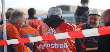 Die Streikbereitschaft war gut. Stahlarbeiter im Nordwesten und ... Die Streikbereitschaft war gut. Stahlarbeiter im Nordwesten und ...