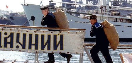 Loyalitätskonflikte? Ukrainische Matrosen in Sewastopol, Mai 199...