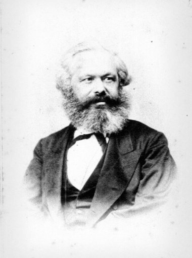Karl Marx im Jahr 1867. Das Porträt wurde in Hannover angefertig...