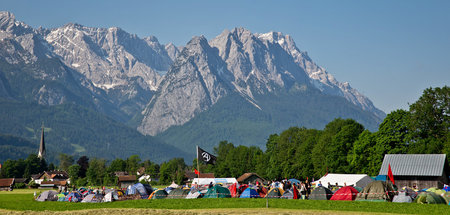 Weiß-blauen Himmel gab es erst am Samstag, bereits im Juni wurde...