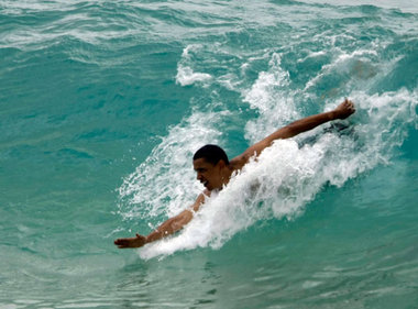 »America is ready to lead« – Barack Obama im Badeurlaub auf Hawa...