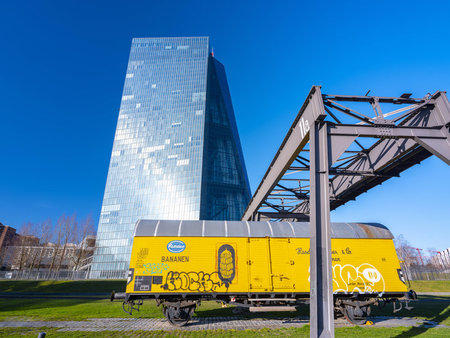 Zentralsitz der Europäischen Zentralbank in Frankfurt am Main