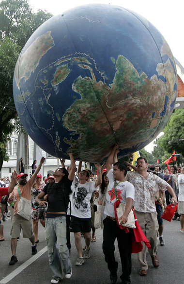Auftaktdemonstration in Belém