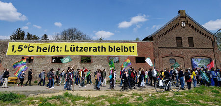 Der letzte Hof im vom Braunkohletagebau bedrohten Dorf Lützerath...