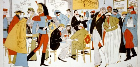 »Erster Weltkrieg – Paris in halber Trauer«: Cartoon aus dem Nov...