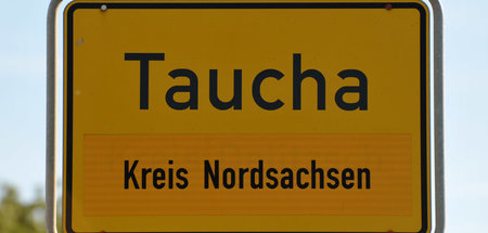 Am vergangenen Wochenende setzen Antifaschisten in Taucha ein Ze...