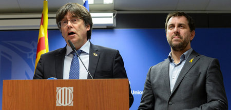 Weitere Rechtsmittel zur Verfügung: Carles Puigdemont und Antoni...