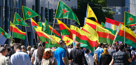 Prokurdische Demonstration in Düsseldorf (14.8.2021)