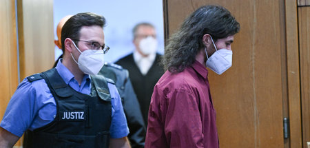 Der beschuldigte Franco Albrecht (r.) könnte für mehrere Jahre h...