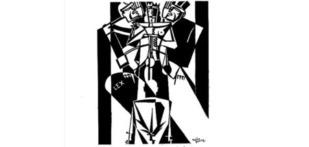 Helios Gómez: La Ley, 1930, 32,7 x 23,8 cm