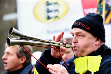 Krach machen wird nicht reichen. Gewerkschaftsprotest während de...