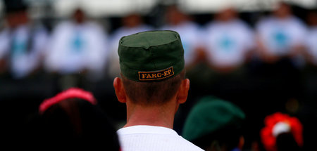 Ehemaliger FARC-Kämpfer am 17. September 2016 in El Diamante, ku...