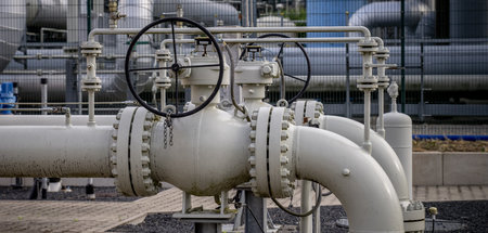 Noch wird ungefähr gleich viel Gas ein- und ausgespeichert (Gass...