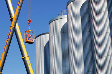800000 Liter Bier, allein in einem Tank. Becks-Brauerei Bremen