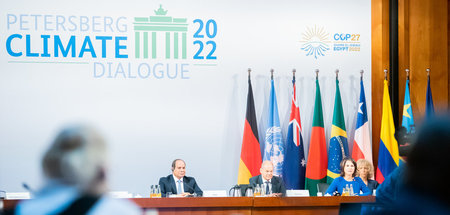 Abdel Fattah Al-Sisi, Präsident von Ägypten, Bundeskanzler Olaf ...