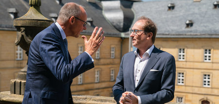 Gute Zusammenarbeit betont: CDU-Chef Merz und CSU-Landesgruppenv...