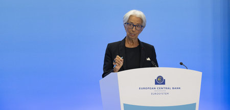 Noch während der Rede von EZB-Präsidentin Christine Lagarde nahm...