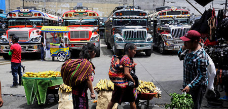 Hohe Lebensmittelpreise: Auf dem Straßenmarkt La Terminal in Gua...