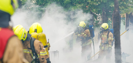 Berliner Feuerwehr im Einsatz (Berlin, 22.5.2022)