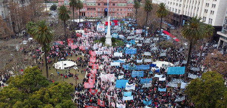Allein in der Hauptstadt Buenos Aires beteiligten sich Tausende ...