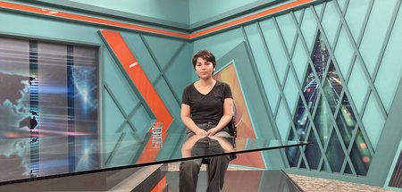 Ohne Männer: Beim Fernsehsender JinTV arbeiten Frauen. (Kamischl...