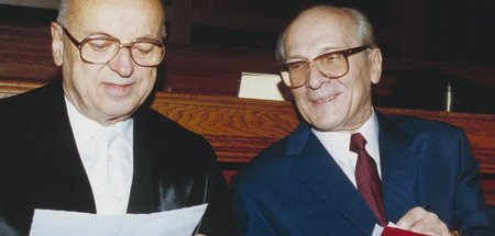 Anwalt und Klient – Friedrich Wolff und Erich Honecker, der vor ...
