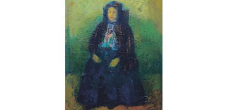 Jan Buck: Meine Mutter, 1973, Öl auf Leinwand, 95 x 80 cm