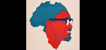 Patrice Lumumba auf dem Plakat zum Tag der Solidarität mit dem K...