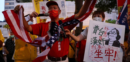 Gegen Washingtons Provokation und Eskalation: Proteste in Taipeh...