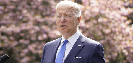 Nicht ganz zufrieden: US-Präsident Joseph Biden hat sein großang...