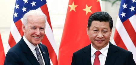 Handshake: Xi Jinping (r), Präsident von China, und Joe Biden, d