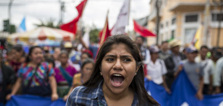 Genug davon: Korruption in dem zentralamerikanischen Land (Guate... Genug davon: Korruption in dem zentralamerikanischen Land (Guate...