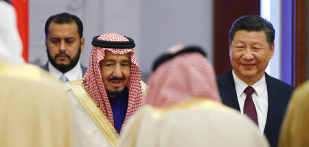Der saudische König Salman beim Besuch in Beijing 2017
