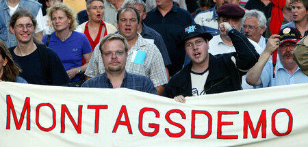 Dortmund, 16. August 2004: Protest gegen Hartz IV. Am 16. August...