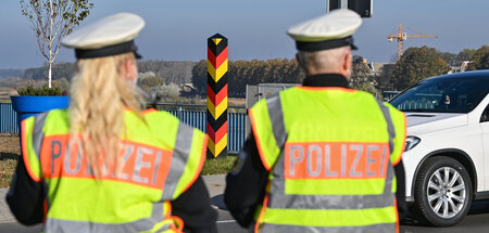 Überwachung des Einreiseverkehrs in Frankfurt an der Oder (28.10...