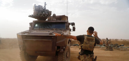 Auf dem Rückzug: Französische Soldaten verlassen Gossi in Mali (...